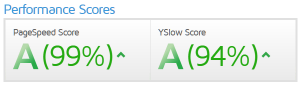 GTmetrics スコア(99点・94点)